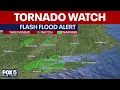 Flash flood warnings tornado watch for NYC