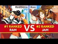 GGST RedDitto Ranked Ramlethal vs Koa Ranked Jam High Level Gameplay