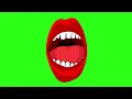 Cartoon Screaming Mouth Animation Green Screen - 2D FX