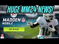 HUGE MADDEN MOBILE 24 UPDATES NEW GAMEPLAY PLAYS AND MORE COMING Madden Mobile 23