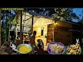 Download Lagu Tidur di rumah pondok hutan, malam ini kedatangan tamu, memasak,makan,bakso, bakwan, CTd-59