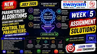 Parameterized Algorithms Week 5 Assignment Answers 2026 NPTEL July 2026 NPTEL Assignment