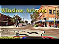 WINSLOW ARIZONA - a Relaxing Drive through Town