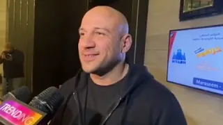 أحمد مكي يحرج مراسل ا بسبب حزلقوم 