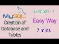 MySQL Tutorial for Beginners - 1