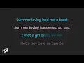 Grease - Summer Nights (Karaoke Version)