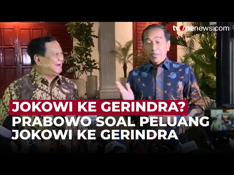 Presiden Prabowo Buka Suara Soal Peluang Jokowi Gabung Gerindra