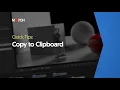 Copy to Clipboard Notch Quick Tip