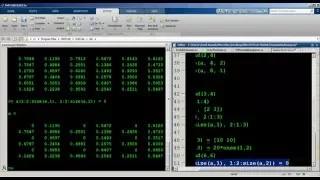 Matrix operations in MATLAB - 2
