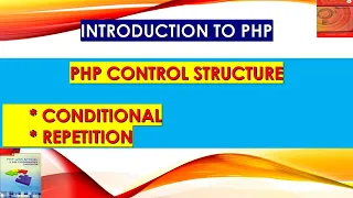 Lesson 5 PHP Control Structure Loop