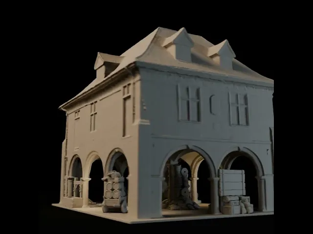 UNRIVALED 1671 Peterborough Guildhall: Restoration-Era Columned Market Centerpiece (HO/O Scale) video thumbnail