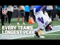 Every Teams Longest Play 2025 Regular Season
