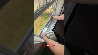Installing AC vent hose to a window
