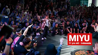miyu 10 yr old from indonesia at rf jam 2024 stance