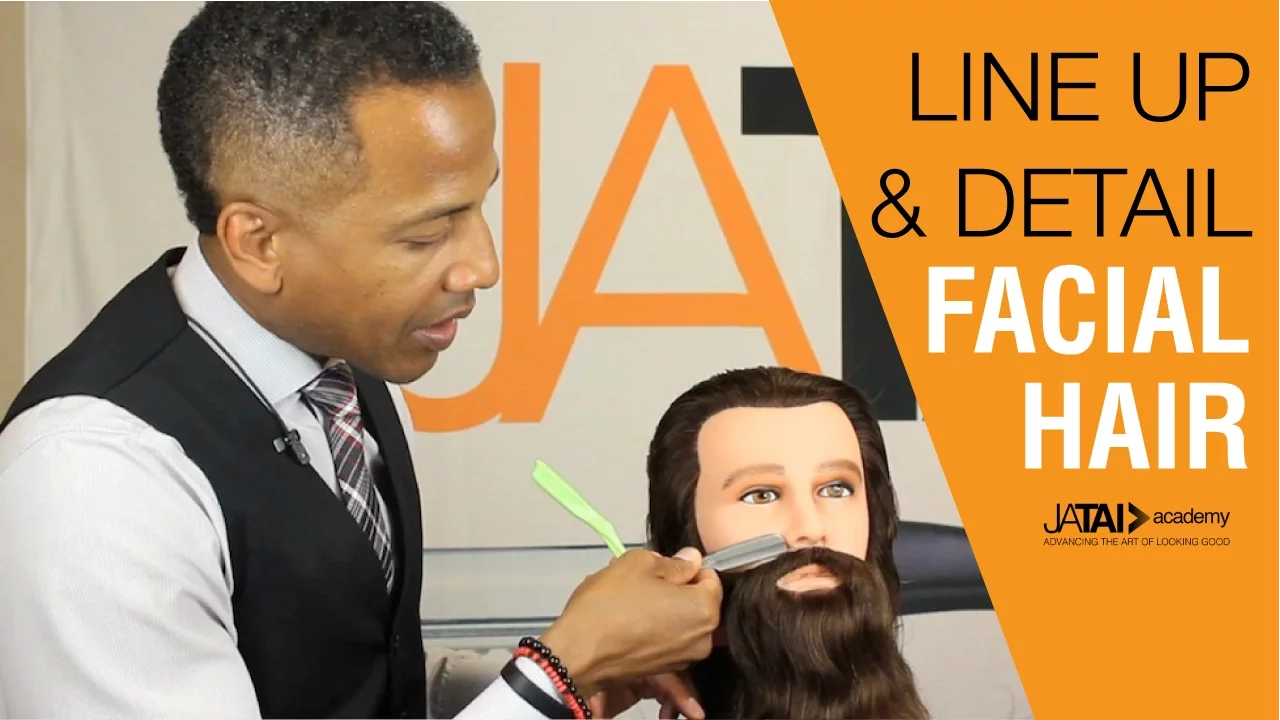 Line Up and Detailing Facial Hair with a Feather Razor