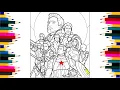 Avengers Coloring Page - How to Draw Avengers Characters The Spider-Verse