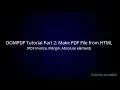 Make PDF File from HTML in PHP PDF Invoice Margin Absolute element DOMPDF Tutorial Part 2