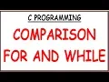 DIFFERENCE BETWEEN FOR LOOP AND WHILE LOOP IN C PROGRAMMING