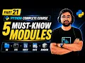 Python Standard Library Explained 5 Essential Built-in Modules for Beginners Python Full Course