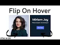 Animated Profile Card with Hover effect Only HTML CSS CSS Tutorial