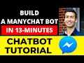 Chatbot Tutorial Facebook Messenger Tutorial 2019 Build A ManyChat Bot In 13-Minutes