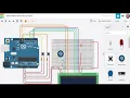 Button push counter with LCD display - Arduino for beginners tinkercad