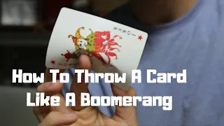 Download How To Throw A Card Like A Boomerang | LEARN IN 5 MINUTES MP3