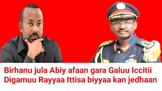General Birhanu Jula Rayyaan Ittisaa Nujala Digamaa Jira Abiyin Jedhan 4kiloti Moha Oromo 