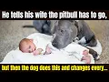 He tells his wife the pitbull has to go but then the dog does this and changes every