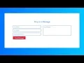 How to create responsive contact us form using html and css