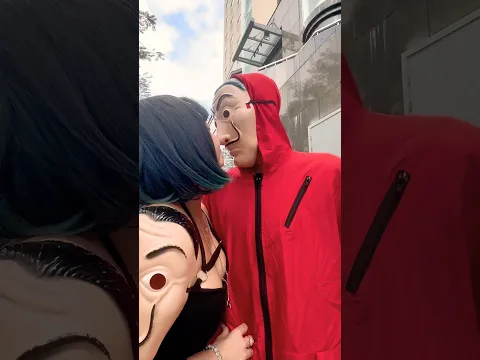 Money Heist vs Police 39 #moneyheist #parkour #police #escape #shorts #gonow