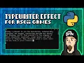 EASY Typewriter Effect for BEGINNERS - Python ASCII Tutorial