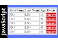 How To Remove HTML Table Selected Row Using JavaScript with Source code
