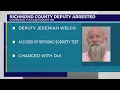 Richmond County deputy arrested for DUI after crash