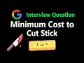 Minimum Cost to Cut a Stick - Leetcode 1547
