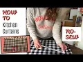 HOW TO MAKE KITCHEN CURTAINS l CHRISTMAS DIY l COLLAB w RAISING ALL BOYS