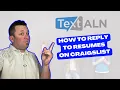 Text ALN - How to reply to resumes on Craigslist