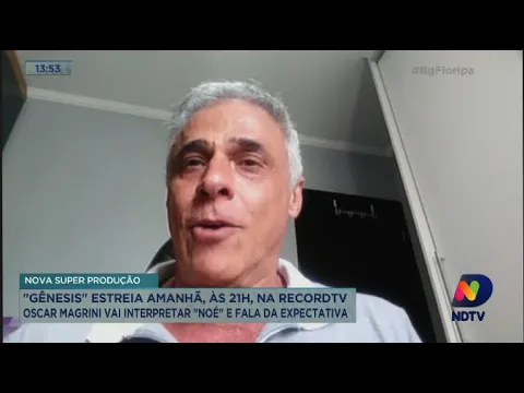 Ator Oscar Magrini, de Gênesis, fala sobre a nova novela da Record TV