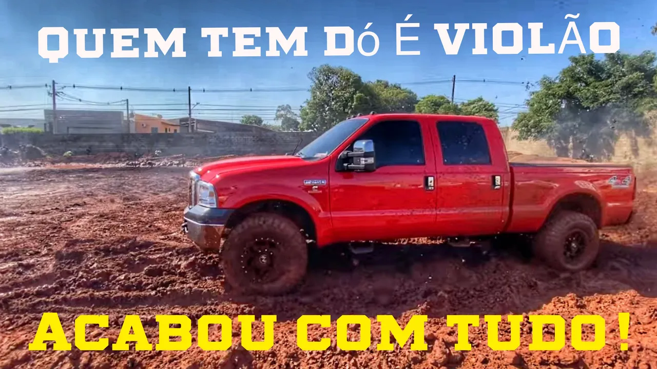 F250 DA CTMD PERFORMANCE COM 300CV ARREPIANDO NO BARRO!