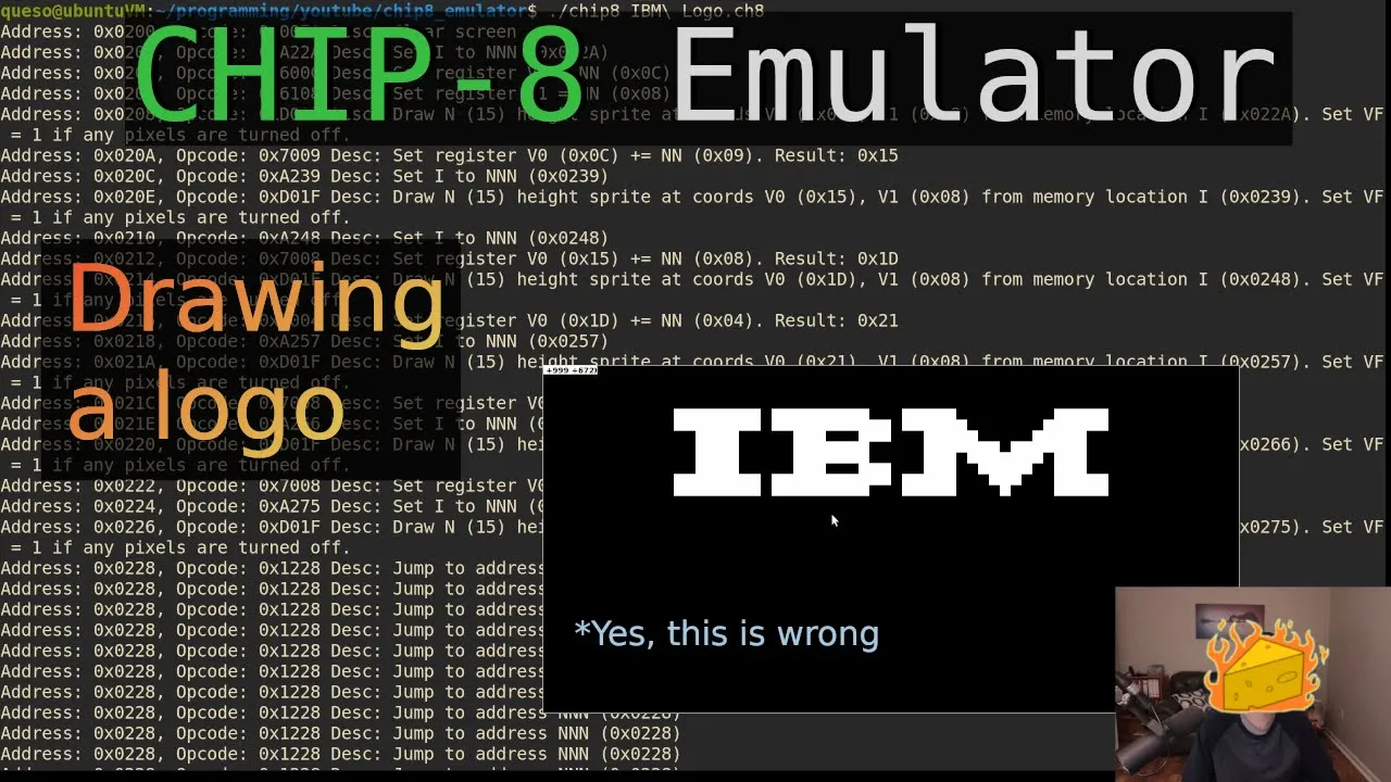 CHIP-8 Emulator p2: Drawing a Logo (C / SDL2)