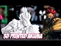 3D Printed huge Akuma Bust Street Fighter CR-10