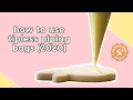 2020 How to use Tipless Bags Basic Royal Icing Piping Techniques for Beginners
