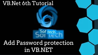 Visual Basic NET Tutorial 6 - Make Password Protected in Visual Basic