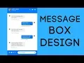 How To Make Message Box Using HTML And CSS Messenger Design In HTML CSS