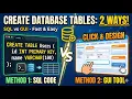 Create a Table in Database in 2 Easy Ways SQL Query phpMyAdmin Tutorial