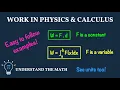 Work Problems in Calculus Using Integrals to Calculate Work