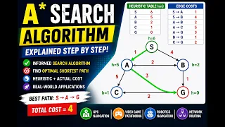 A Search Algorithm Explained Step by Step AI Pathfinding Algorithm With Example Graph