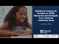 Building AI Literacy for Inclusion in STEM Resources Strategies from a National Landscape Study
