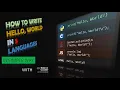 Hello World in 5 Programming Languages Let the Code Speak