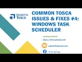 Tosca Tutorial Lesson 141 - Common RealTime Tosca Problems Fixes Schedule Automated Executions